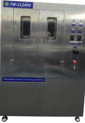 Doppelkamerreinigingsapparatuur voor schermen, stensels, rubberen schermen, microporeuze schermen en andere stenselplaten