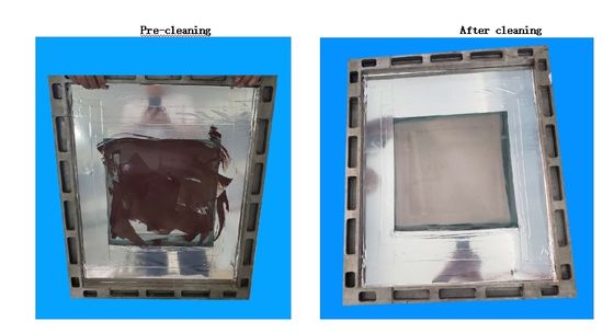 Rotary Stencil Volledig pneumatische reinigingsapparatuur Antiwear Praktisch